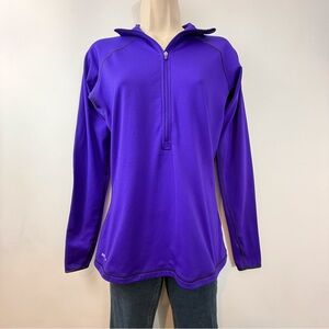 Nike Pro Purple Dri Fit Half Zip Shirt